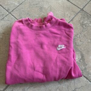 Nike Women's Vibrant Pink Crew Neck Sweater